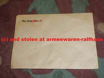 Briefkuvert aus dem persönlichen Besitz Heinrich Himmlers